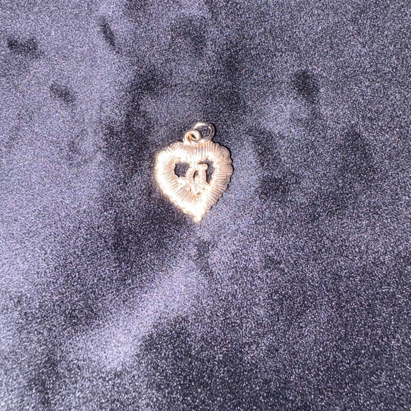 DIOR Authentic Dior Gold Rhinestone Heart Zipper Pull Charm - Picture 4 of 5